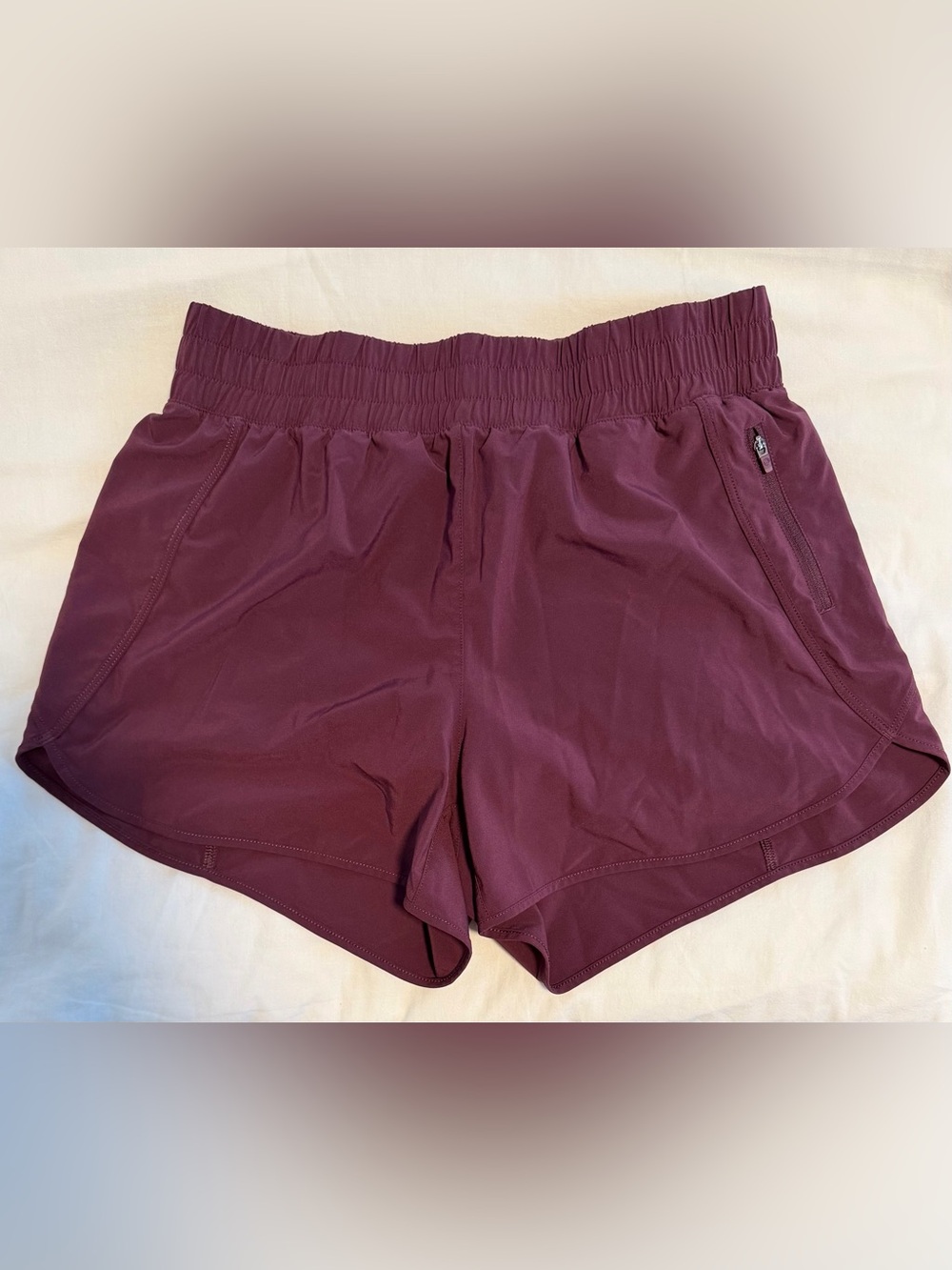 CRZ YOGA Maroon Athletic Performance Shorts Lined Women’s Size M